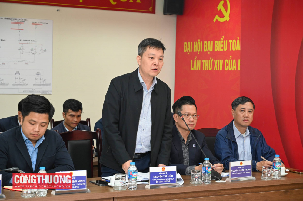 Phó Cục trưởng Cục Điện lực Nguyễn Thế Hữu đề nghị các đơn vị tiếp tục tập trung cao độ, triển khai hiệu quả các phương án đảm bảo cung cấp điện đã xây dựng