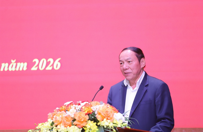 Ủy viên Ban Chấp hành Trung ương Đảng, Bí thư Đảng ủy, Bộ trưởng Bộ Văn hóa, Thể thao và Du lịch Nguyễn Văn Hùng.