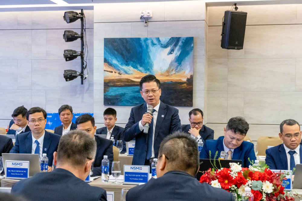 Phó Tổng Giám đốc NSMO Nguyễn Quốc Trung phát biểu tại Hội thảo