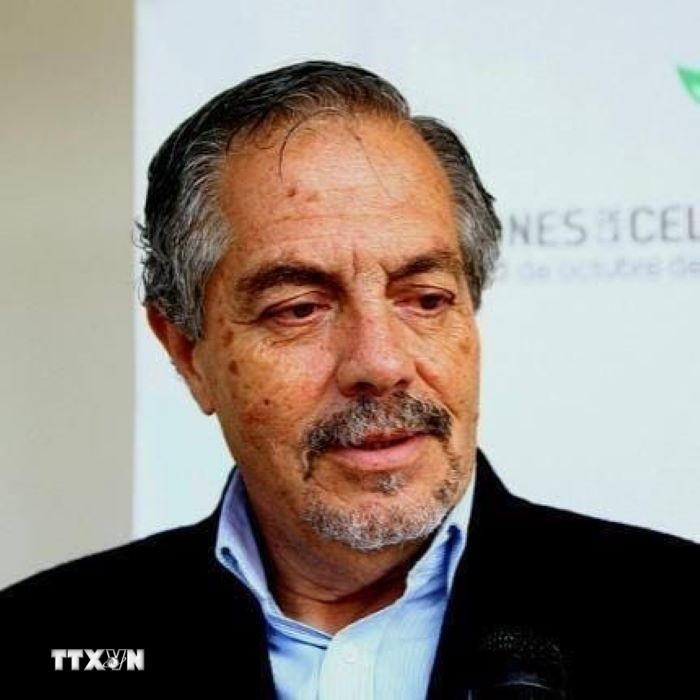 Ông Juan Meriguet, Lãnh đạo Liên minh các tổ chức và phong trào xã hội Somos Patria (Plataforma Somos Patria) của Ecuador. (Ảnh: TTXVN phát)