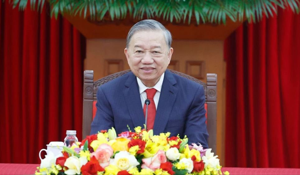 Tổng Bí thư Tô Lâm điện đàm với Tổng Bí thư, Chủ tịch nước Cộng hòa Nhân dân Trung Hoa Tập Cận Bình- Ảnh 1.