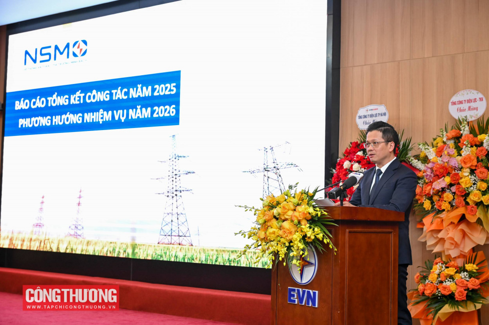 Công ty TNHH MTV Vận hành hệ thống điện và thị trường điện Quốc gia (NSMO) tổ chức Hội nghị Tổng kết công tác Đảng, Tổng kết công tác năm 2025 và triển khai nhiệm vụ năm 2026