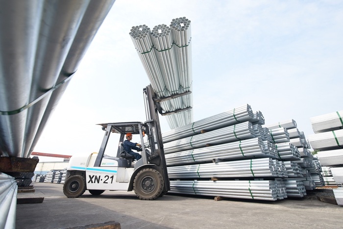 Lũy kế 9 tháng năm 2026, Hòa Phát ghi nhận sản lượng ống thép đạt 681.000 tấn, tăng 9% so với cùng kỳ năm 2025