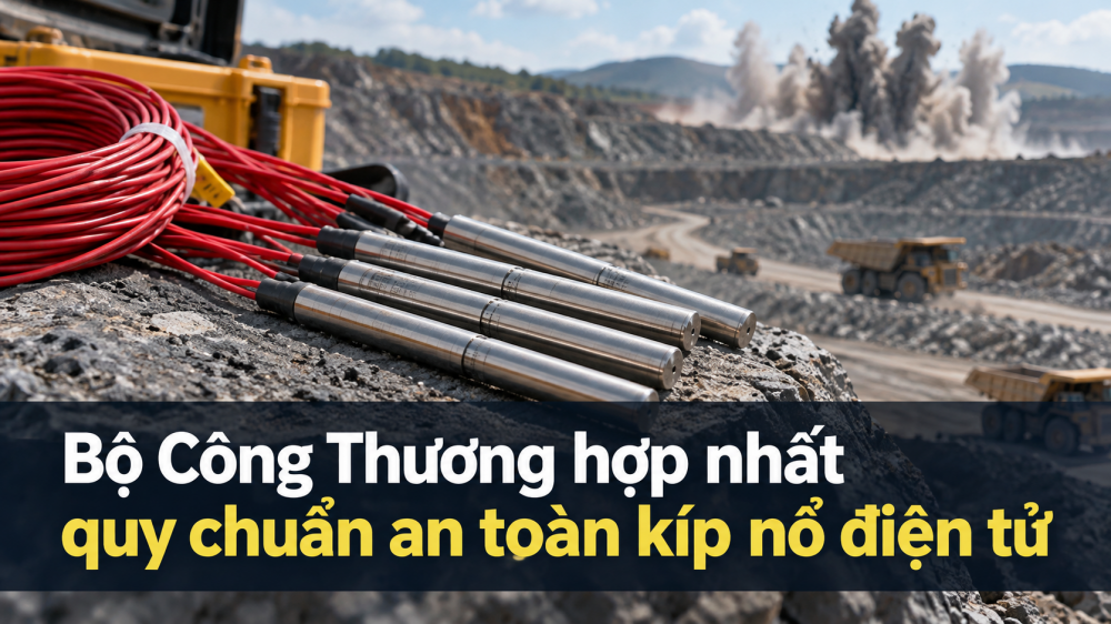 Bộ Công Thương hợp nhất quy chuẩn an toàn kíp nổ điện tử