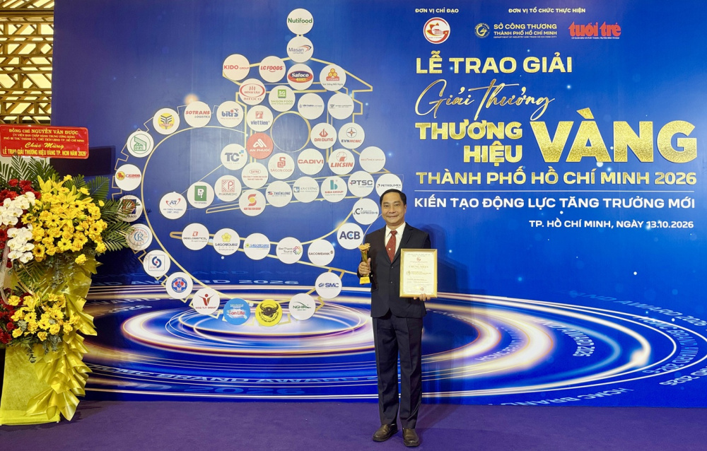 EVNHCMC lần thứ ba đạt giải Thương hiệu Vàng TP Hồ Chí Minh