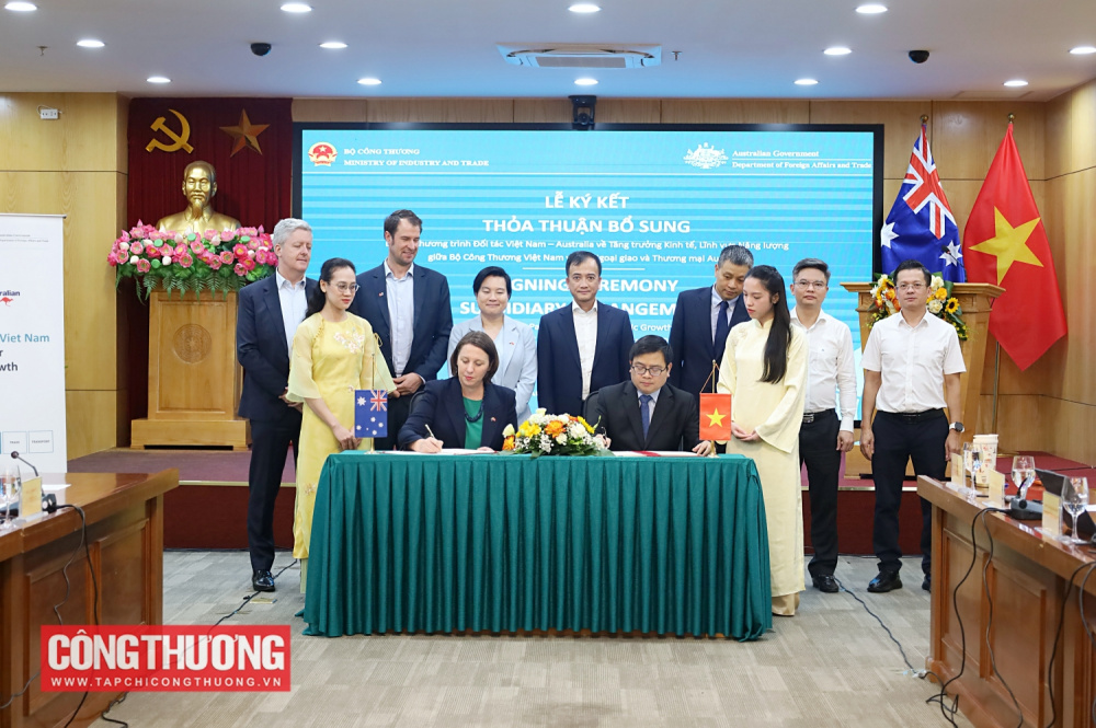 Việt Nam và Australia ký kết Thỏa thuận bổ sung triển khai Dự án Aus4Growth lĩnh vực Năng lượng