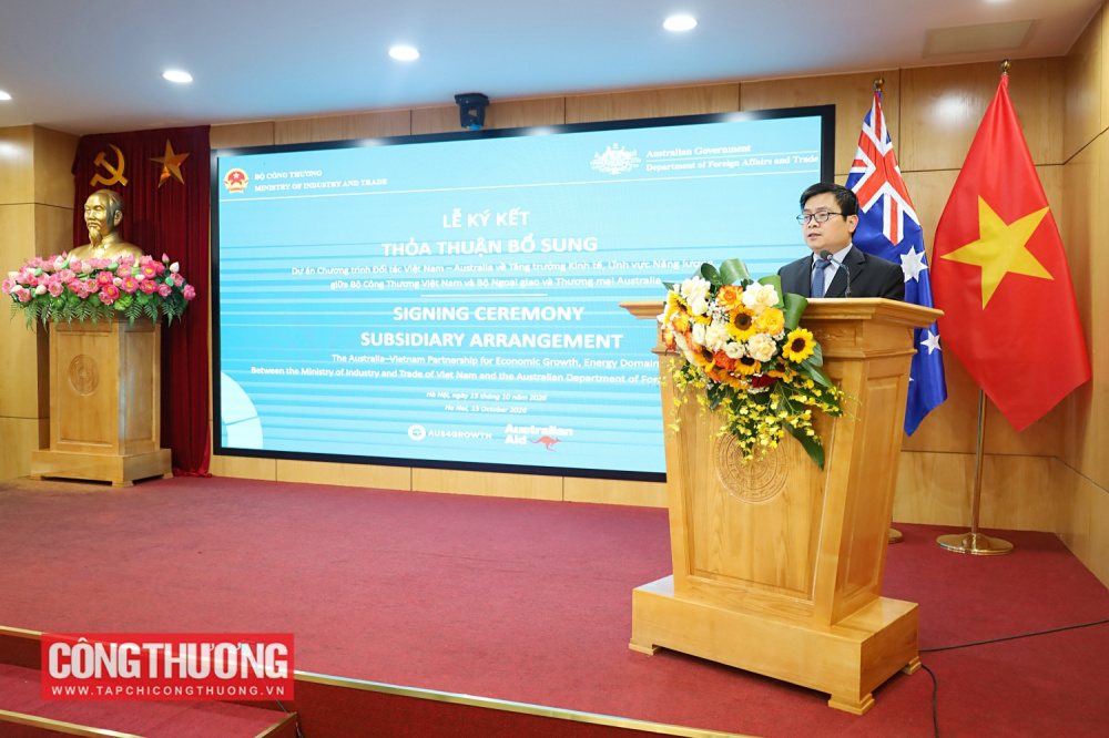 Việt Nam và Australia ký kết Thỏa thuận bổ sung triển khai Dự án Aus4Growth lĩnh vực Năng lượng