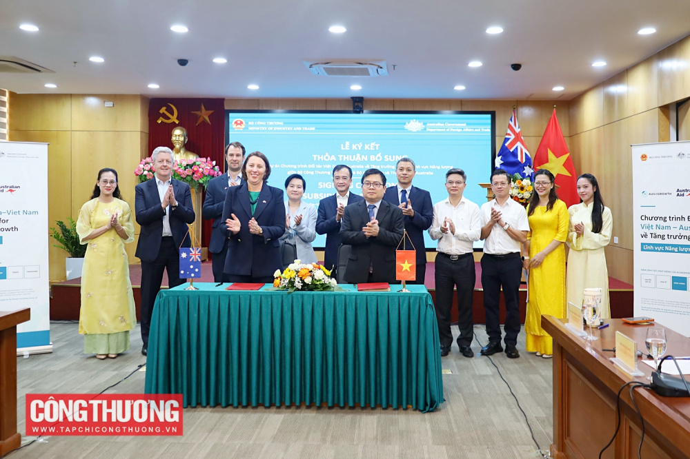 Việt Nam và Australia ký kết Thỏa thuận bổ sung triển khai Dự án Aus4Growth lĩnh vực Năng lượng