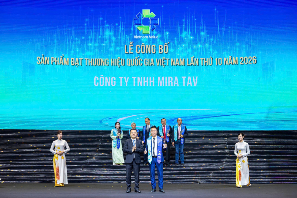 Mira pH9+ lần đầu tiên được công nhận đạt Thương hiệu quốc gia Việt Nam năm 2026: Dấu mốc trên hành trình xây dựng thương hiệu