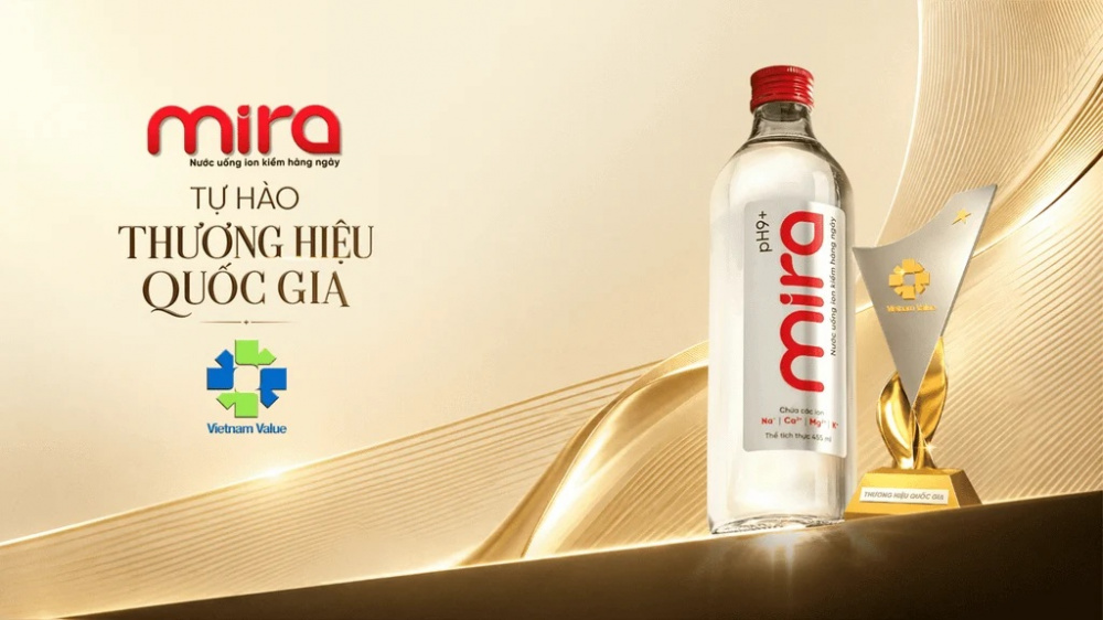 Mira pH9+ lần đầu tiên được công nhận đạt Thương hiệu quốc gia Việt Nam năm 2026: Dấu mốc trên hành trình xây dựng thương hiệu