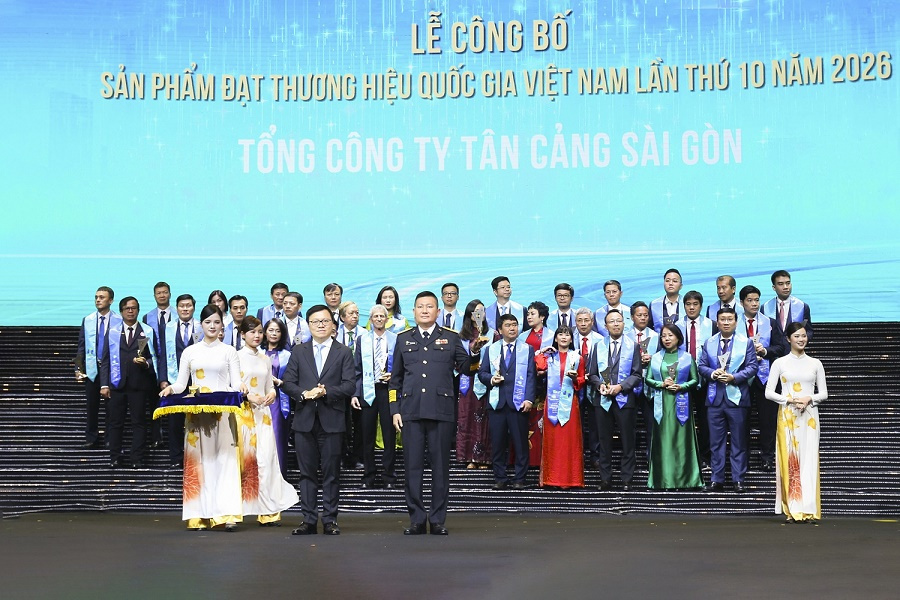 Tân Cảng Sài Gòn 9 lần liên tiếp đạt Thương hiệu Quốc gia