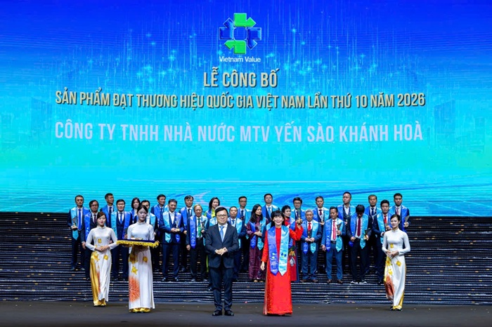 Sản phẩm của Công ty TNHH Nhà nước MTV Yến sào Khánh Hoà được công nhận Thương hiệu Quốc gia Việt Nam.