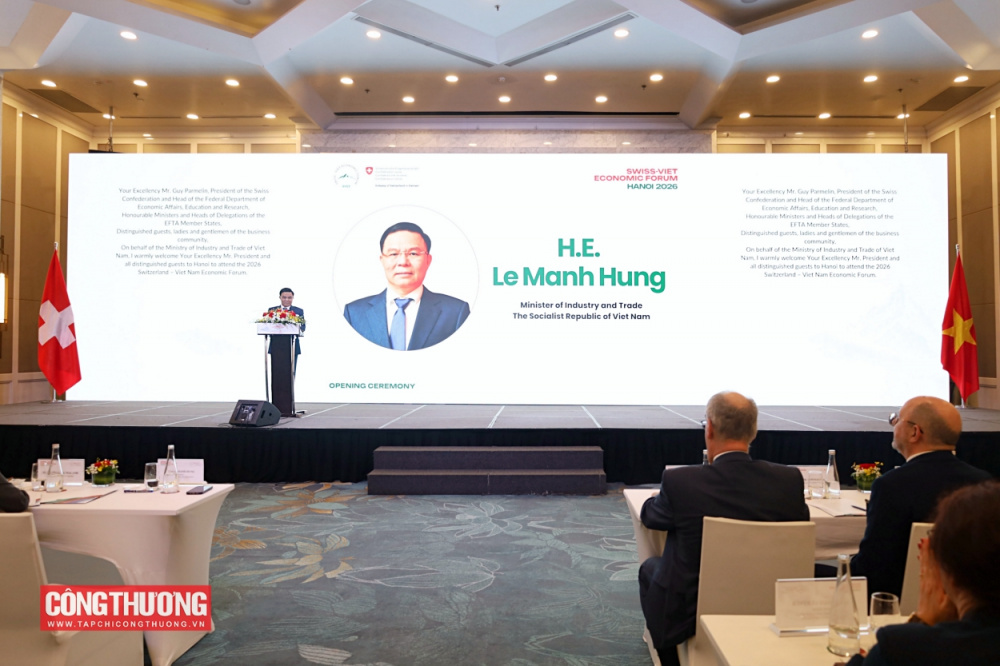 Diễn đàn Kinh tế Việt Nam - Thụy Sỹ 2026: Kiến tạo không gian hợp tác mới từ Hiệp định Thương mại Tự do Việt Nam - EFTA