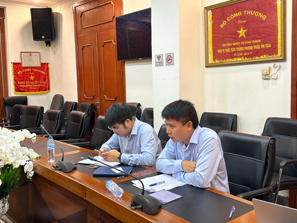 Phó Cục trưởng Đỗ Nam Bình bày tỏ mong muốn tăng cường hợp tác với các đối tác EU trong lĩnh vực nghiên cứu, chuyển giao công nghệ qua đó góp phần nâng cao năng lực công nghiệp và giá trị gia tăng tại Việt Nam.