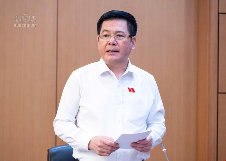 Ủy viên Trung ương Đảng, Phó Chủ tịch Quốc hội Nguyễn Hồng Diên phát biểu tại phiên thảo luận 