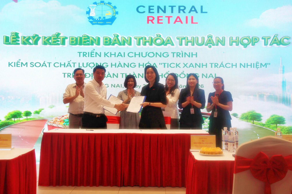 1 Ký kết triển khai chương trình Tick xanh trách nhiệm giữa Sở Công Thương Đồng Nai và tập đoàn Central Retail Việt Nam