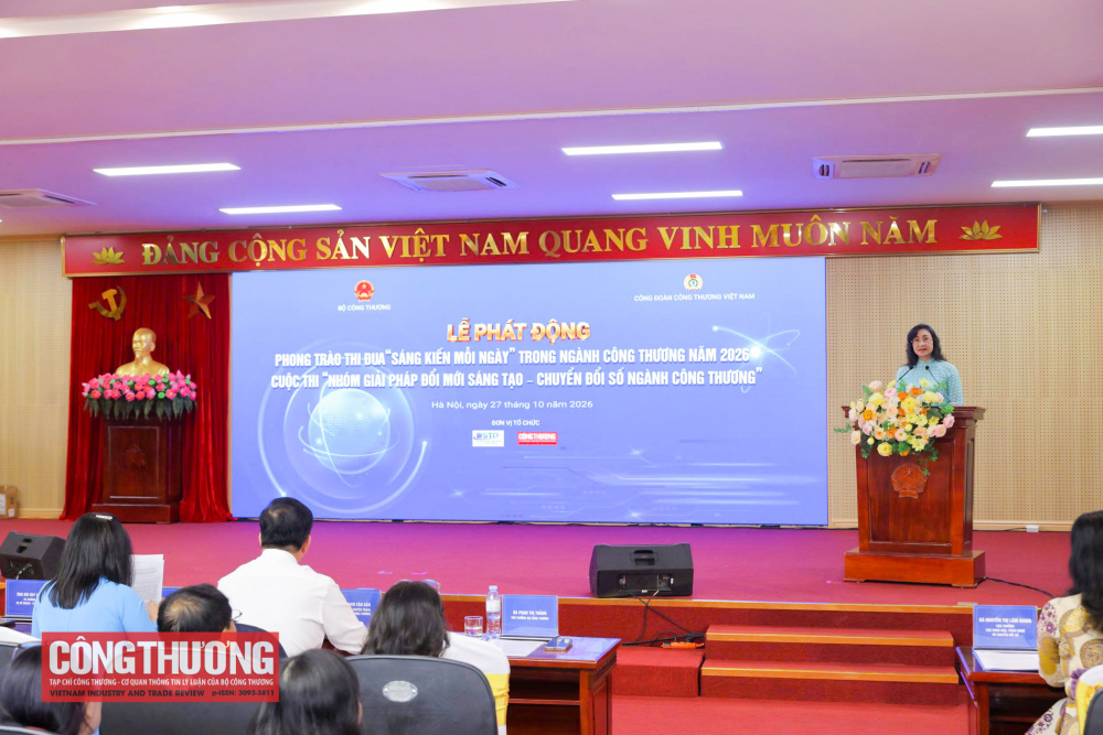 Phát động Phong trào thi đua “Sáng kiến mỗi ngày” trong ngành Công Thương năm 2026 và khởi động Cuộc thi “Nhóm giải pháp Đổi mới sáng tạo - Chuyển đổi số ngành Công Thương