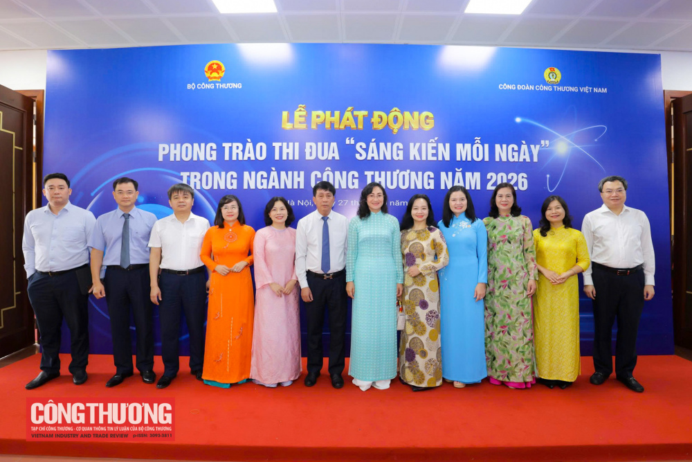 Phát động Phong trào thi đua “Sáng kiến mỗi ngày” trong ngành Công Thương năm 2026 và khởi động Cuộc thi “Nhóm giải pháp Đổi mới sáng tạo - Chuyển đổi số ngành Công Thương
