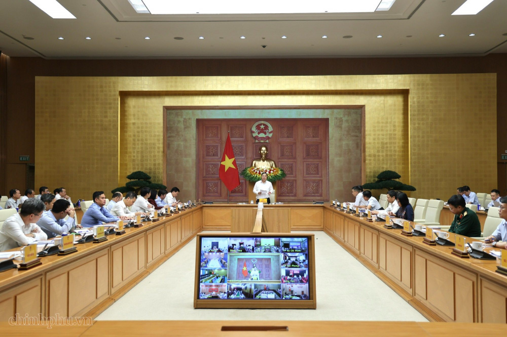 Phó Thủ tướng Thường trực Chính phủ Phạm Gia Túc chủ trì cuộc họp Hội đồng thẩm định Quy hoạch khoáng sản nhóm I thời kỳ 2021-2030, tầm nhìn đến năm 2050 - Ảnh: chinhphu.vn/Phương Nguyên