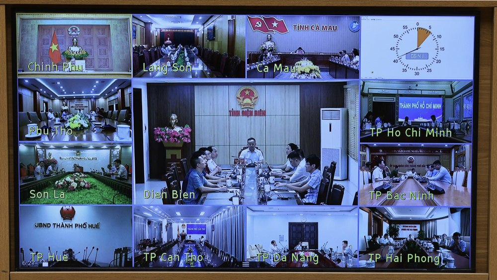Đại diện các địa phương phát biểu tại cuộc họp - Ảnh: chinhphu.vn/Phương Nguyên