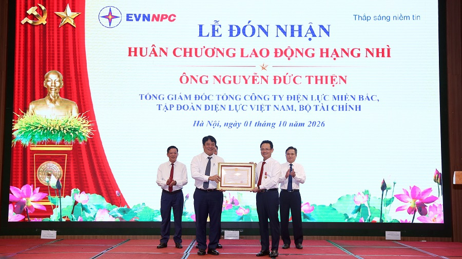 EVNNPC đón nhận Cờ thi đua của Chính phủ