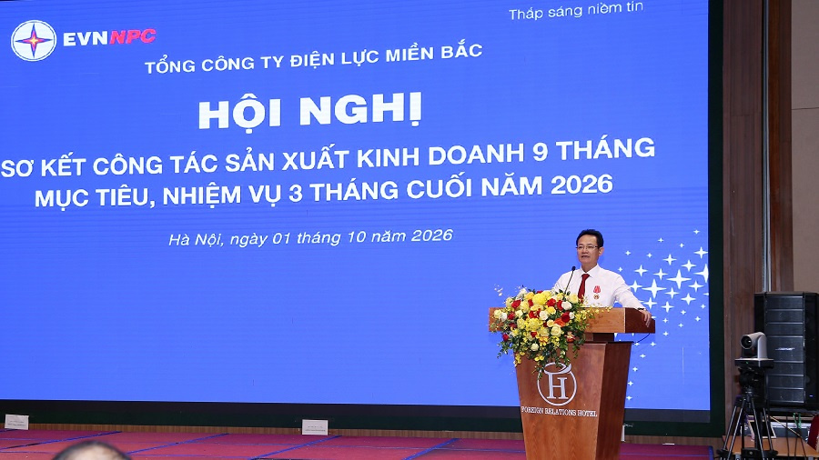 EVNNPC đón nhận Cờ thi đua của Chính phủ