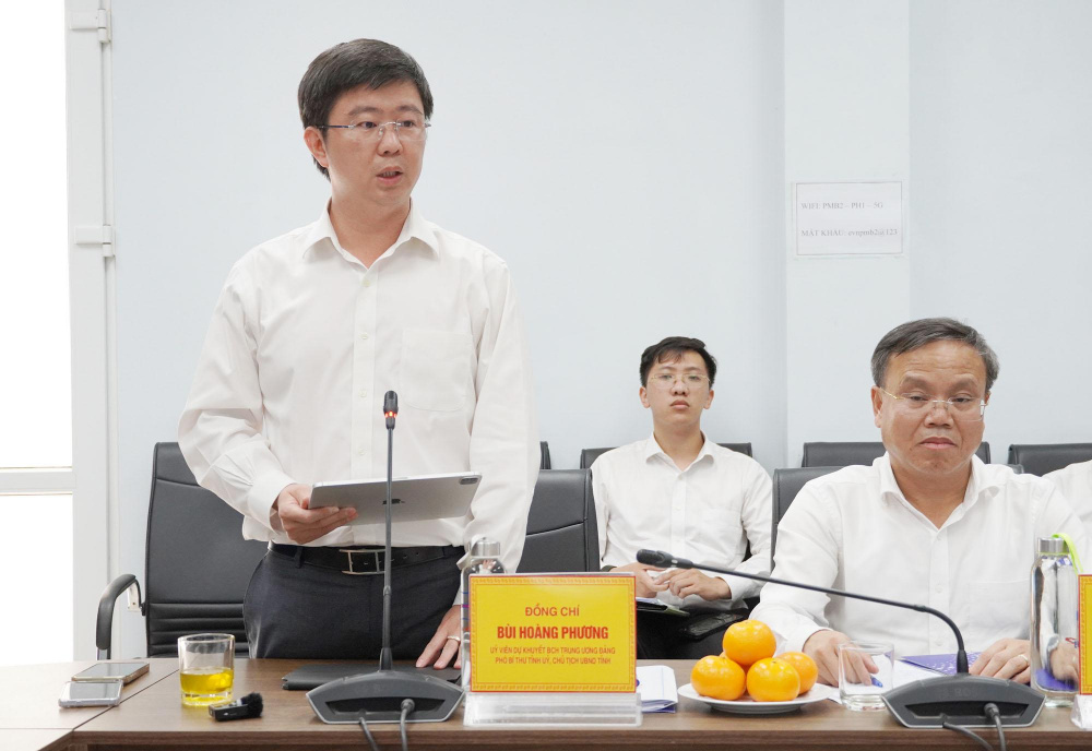 Chủ tịch UBND tỉnh Bùi Hoàng Phương cam kết tỉnh Quảng Trị sẽ nghiêm túc thực hiện các chỉ đạo của Bộ Công Thương