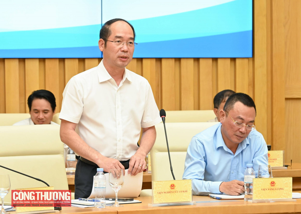 Đại diện các Viện phát biểu tại buổi làm việc