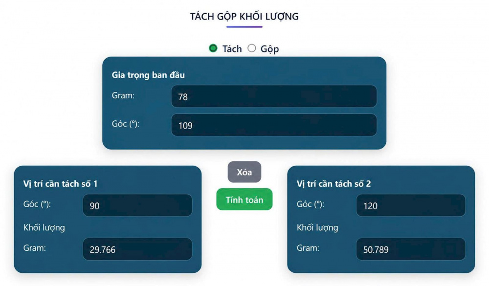 phần mềm hỗ trợ cân bằng động thiết bị quay 