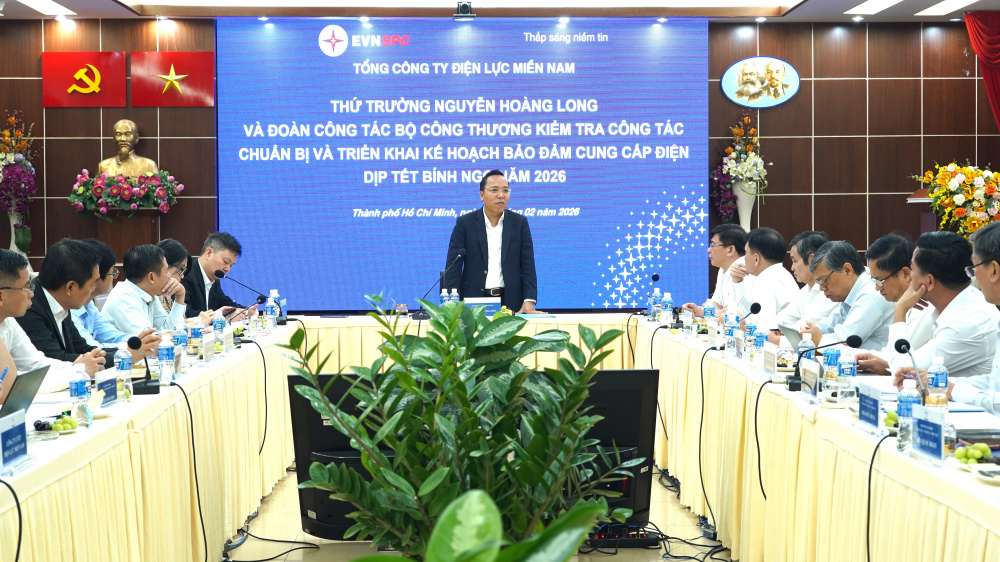 Thứ trưởng Bộ Công Thương Nguyễn Hoàng Long: EVNSPC đã chuẩn bị kỹ phương án bảo đảm điện dịp Tết Nguyên đán 2026