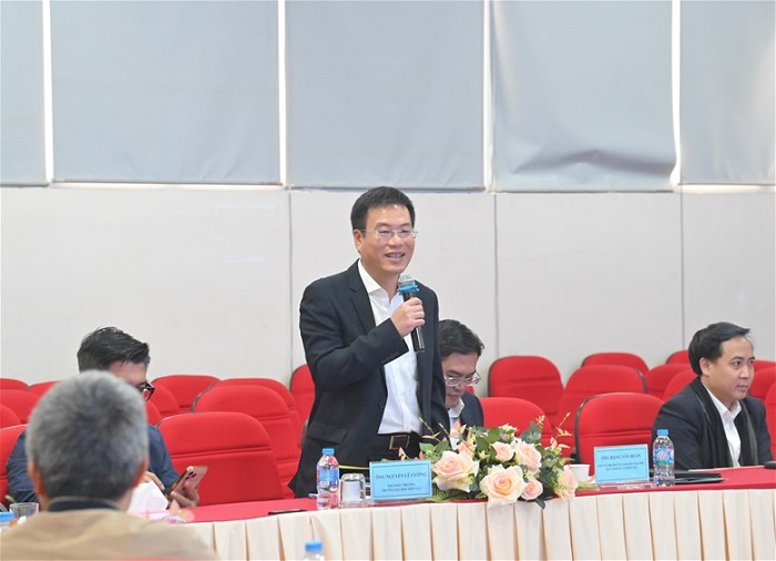 PGS.TS. Nguyễn Lê Cường - Phó Hiệu trưởng Trường Đại học Điện lực phát biểu tại chương trình.