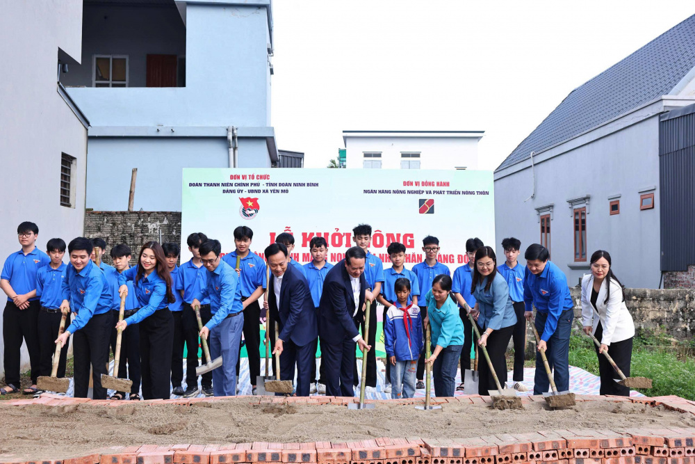 Khởi công Ngôi nhà Khăn quàng đỏ tại xã Yên Mô, tỉnh Ninh Bình