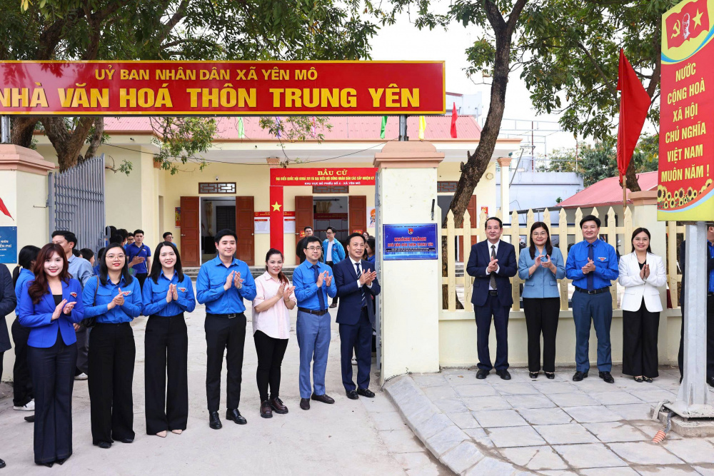 Khánh thành Nhà Văn hóa thôn Trung Yên, xã Yên Mô, tỉnh Ninh Bình