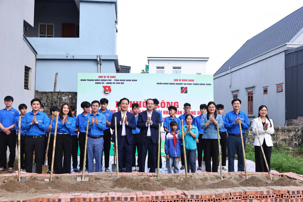 Khởi công Ngôi nhà Khăn quàng đỏ tại xã Yên Mô, tỉnh Ninh Bình
