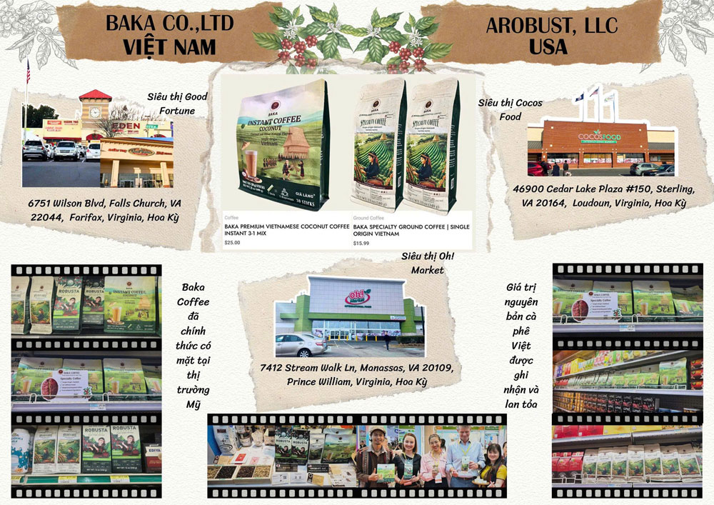 Baka Xuất khẩu cà phê đi Mỹ