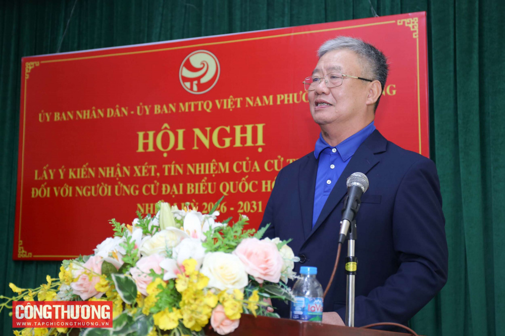 Cử tri nơi cư trú nhất trí 100% giới thiệu Quyền Bộ trưởng Bộ Công Thương Lê Mạnh Hùng ứng cử đại biểu Quốc hội khóa XVI