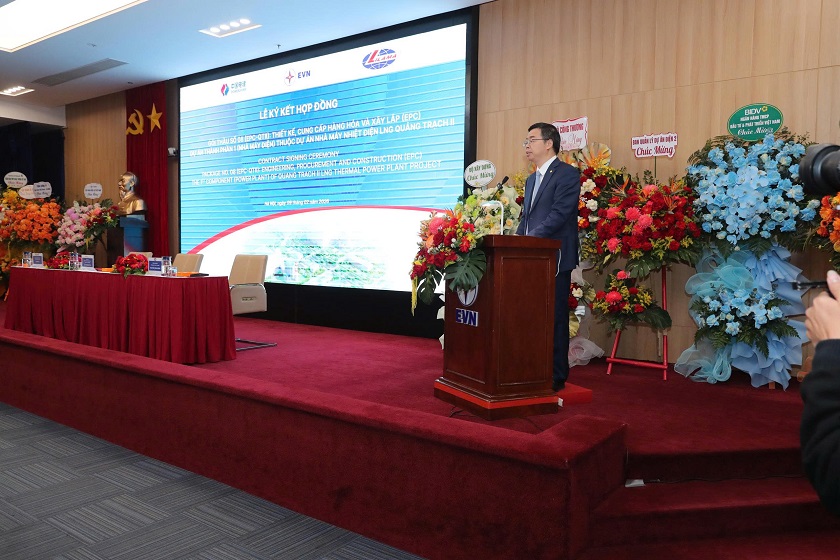 EVN ký hợp đồng EPC cho Dự án Nhà máy Nhiệt điện LNG Quảng Trạch II