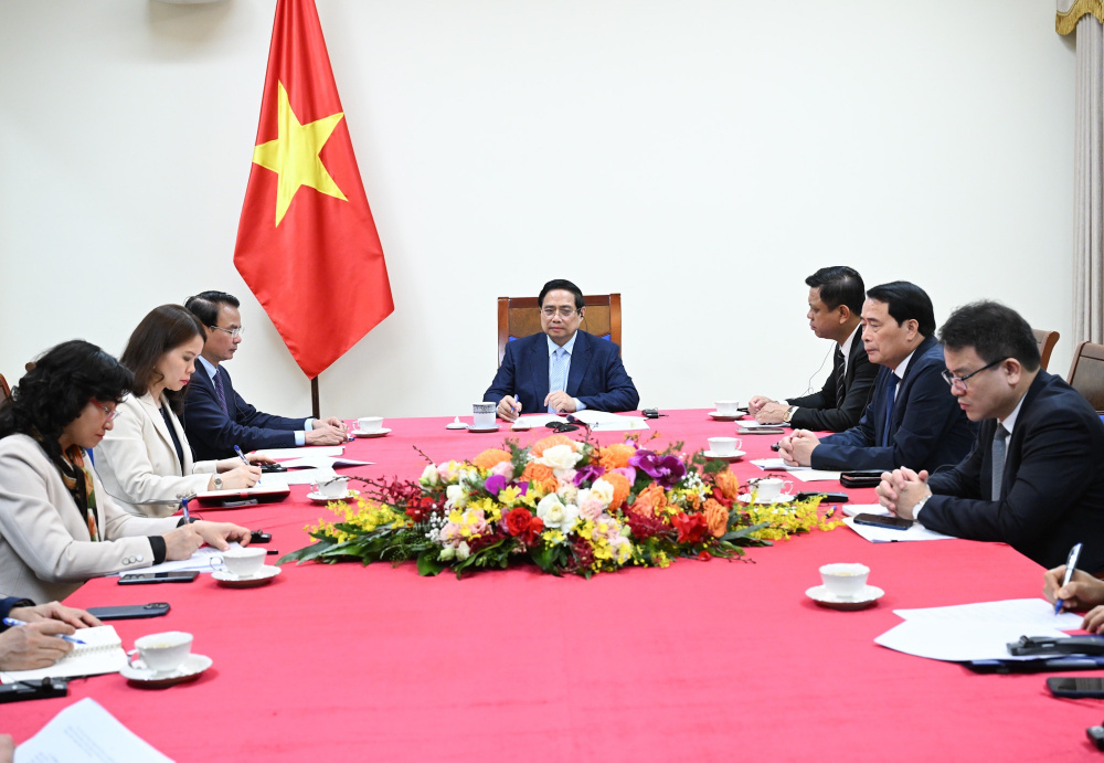 Bày tỏ quan ngại về tác động của xung đột đối với an ninh năng lượng, hai nhà lãnh đạo nhất trí tăng cường hợp tác trong bảo đảm an ninh năng lượng - Ảnh: VGP