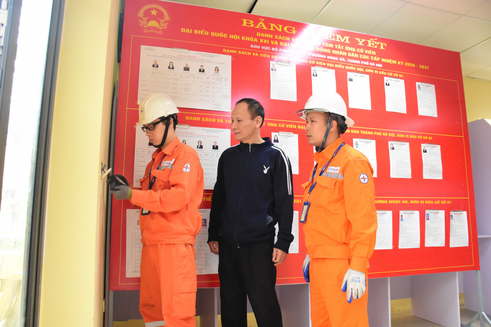 EVNHANOI sẵn sàng cấp điện ổn định phục vụ bầu cử