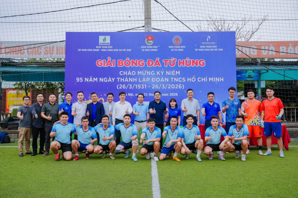 Giải bóng đá Tứ hùng 2026: Sân chơi kết nối sức trẻ, lan tỏa tinh thần cống hiến