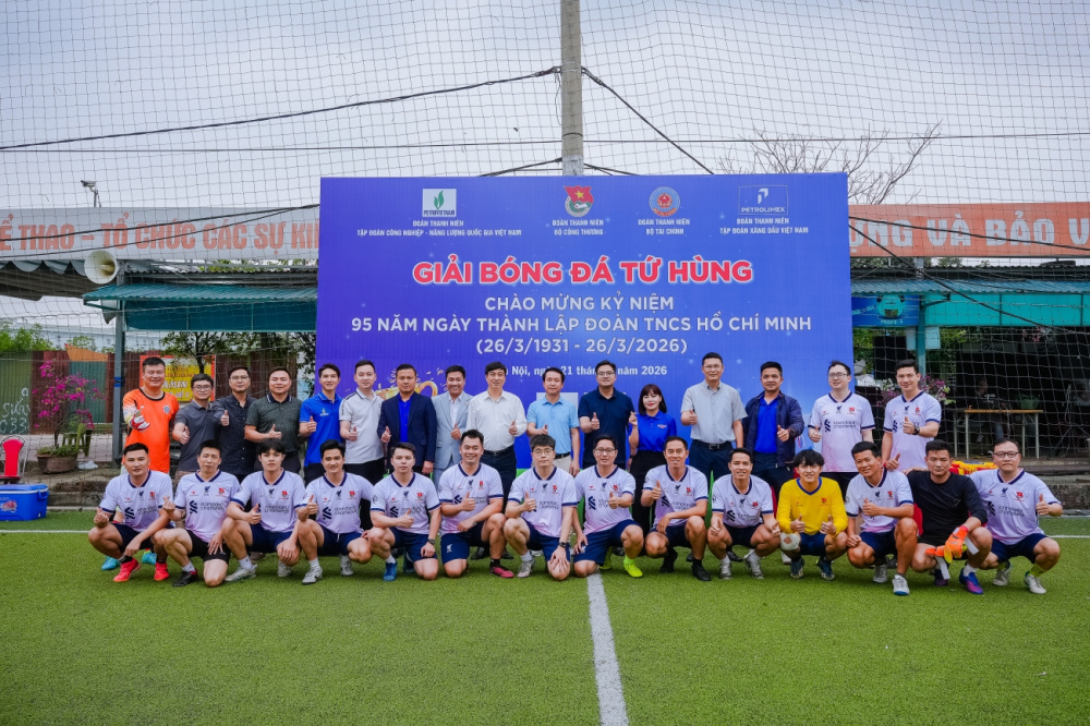 Giải bóng đá Tứ hùng 2026: Sân chơi kết nối sức trẻ, lan tỏa tinh thần cống hiến