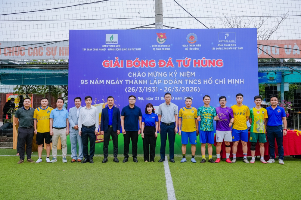 Giải bóng đá Tứ hùng 2026: Sân chơi kết nối sức trẻ, lan tỏa tinh thần cống hiến