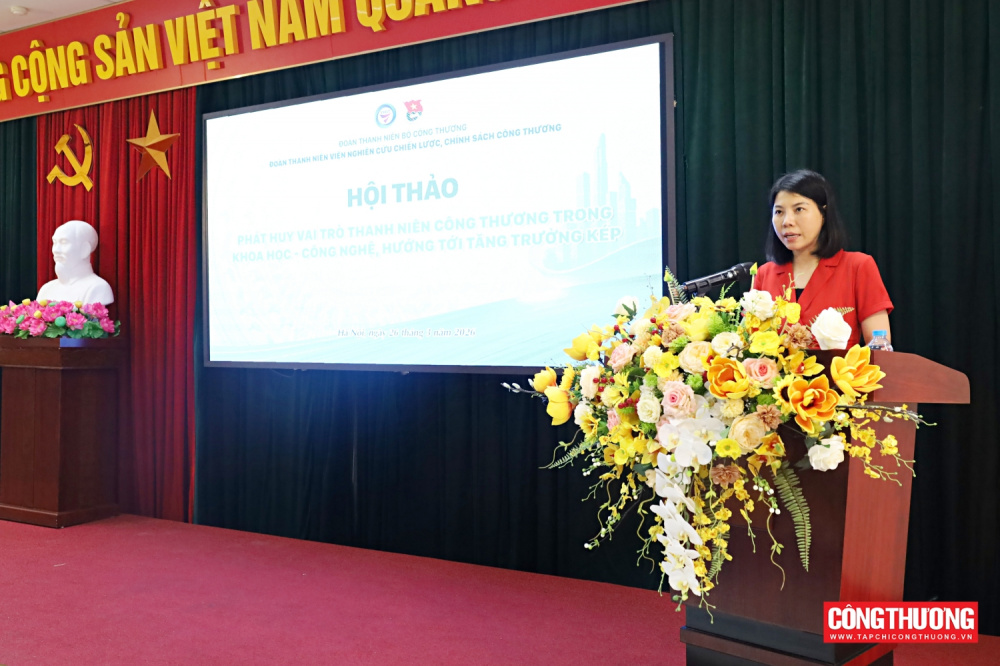 Hội thảo “Phát huy vai trò Thanh niên Công Thương trong khoa học - công nghệ, hướng tới tăng trưởng kép”
