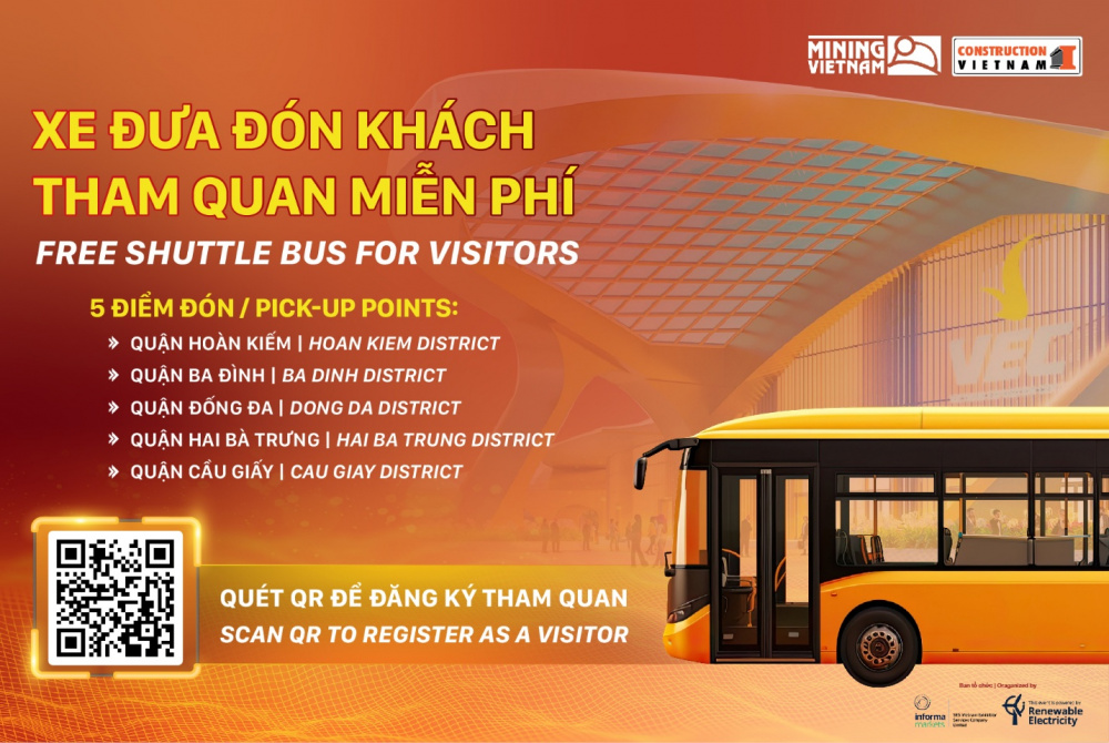 Mining & Construction Vietnam 2026: Kết nối ngành mỏ và xây dựng tại Việt Nam