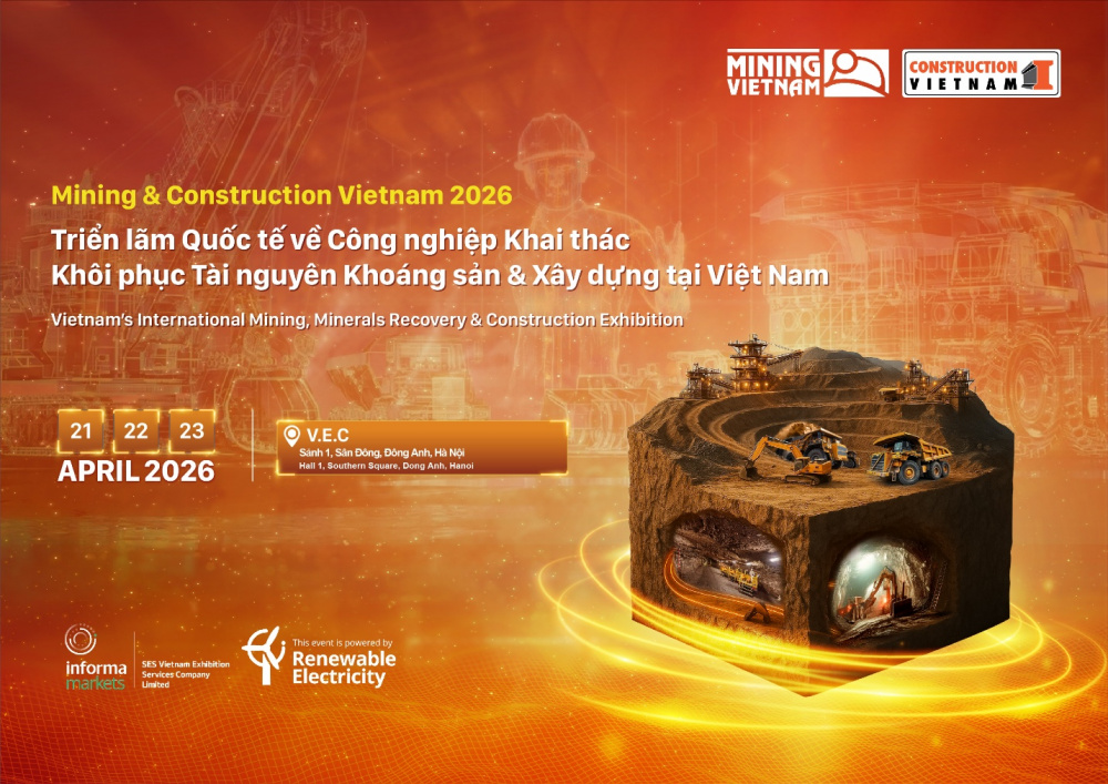Mining & Construction Vietnam 2026: Kết nối ngành mỏ và xây dựng tại Việt Nam