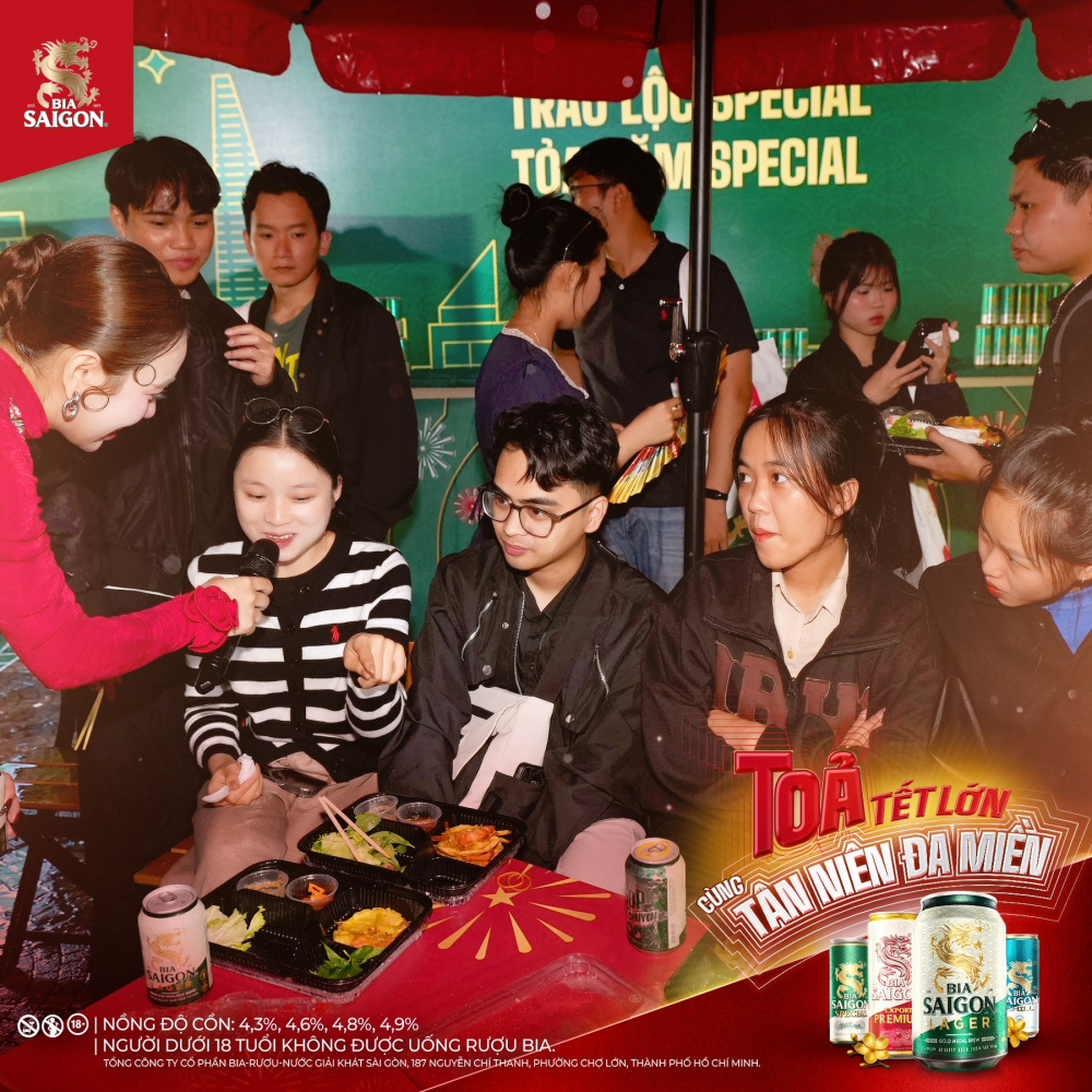 Giữa cao nguyên lộng gió, Bia Saigon gửi Một Lời mời mở đầu năm mới bằng một đêm Tân niên đa miền rực rỡ sắc xuân.