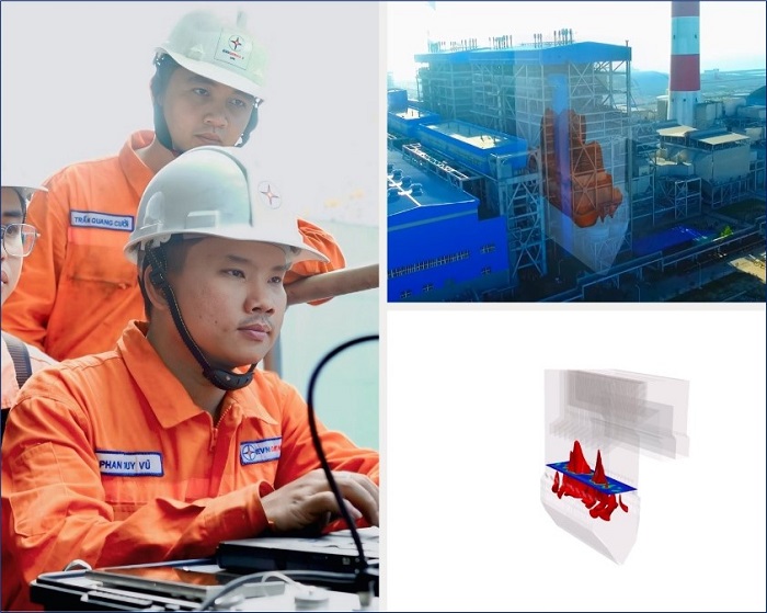 Kỹ sư EPS thực hiện mô phỏng CFD và hiệu chỉnh quá trình cháy lò hơi NMĐ Vĩnh Tân 2