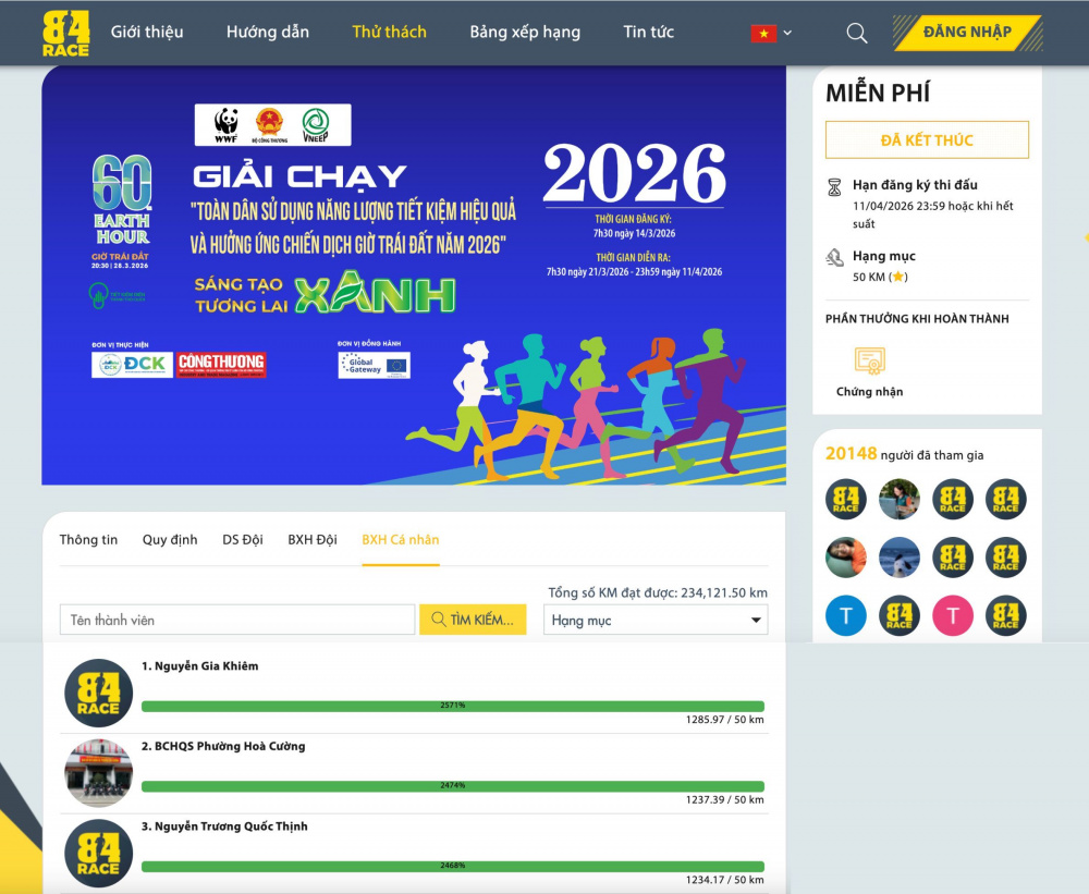 Giải chạy trực tuyến