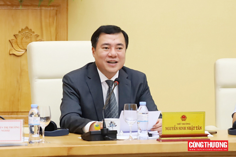 Thứ trưởng Nguyễn Sinh Nhật Tân tiếp Đoàn doanh nghiệp Hội đồng Kinh doanh Hoa Kỳ - ASEAN (USABC)