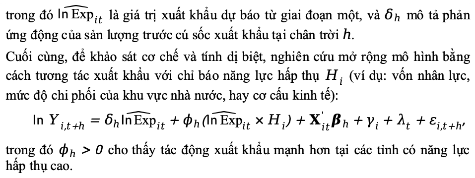 Vai trò của xuất khẩu hàng hóa theo mặt hàng/ngành hàng đối với tăng trưởng kinh tế của Việt Nam giai đoạn 2021-2025